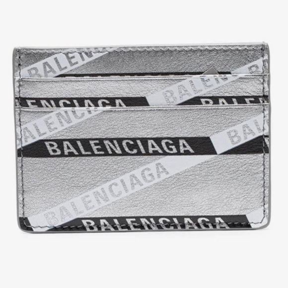 Balenciaga Accessories - Balenciaga Everyday Multi Card Holder Monogram Silver/Black Never been used